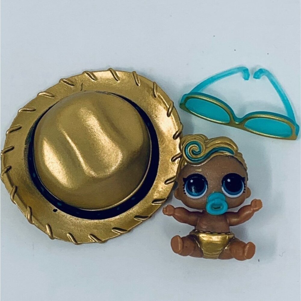 MGA Entertainment LOL Surprise Doll Lil Lux Doll 24 K Gold Color Changer Rare